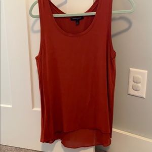 Banana Republic Rust Red Sleeveless Layered Tank Top